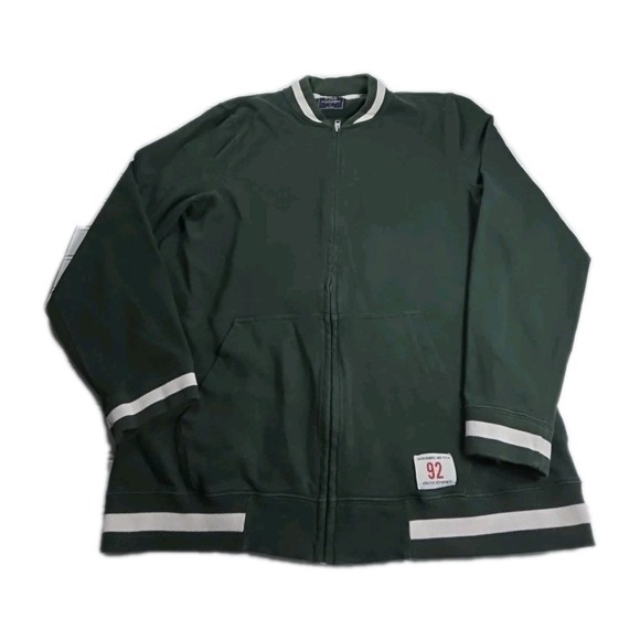 Abercrombie & Fitch Other - Vintage Abercrombie & Fitch Jacket‎ Men L GREEN Muscle Track Full Zip Y2K